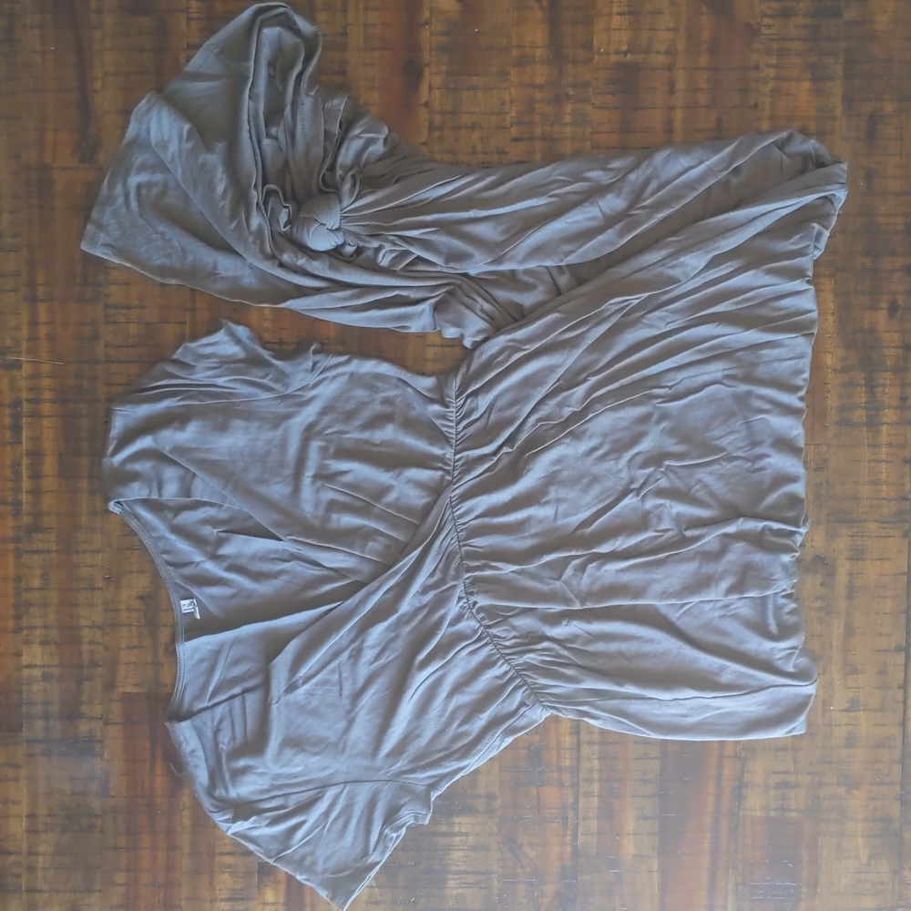 Olive maternity dress